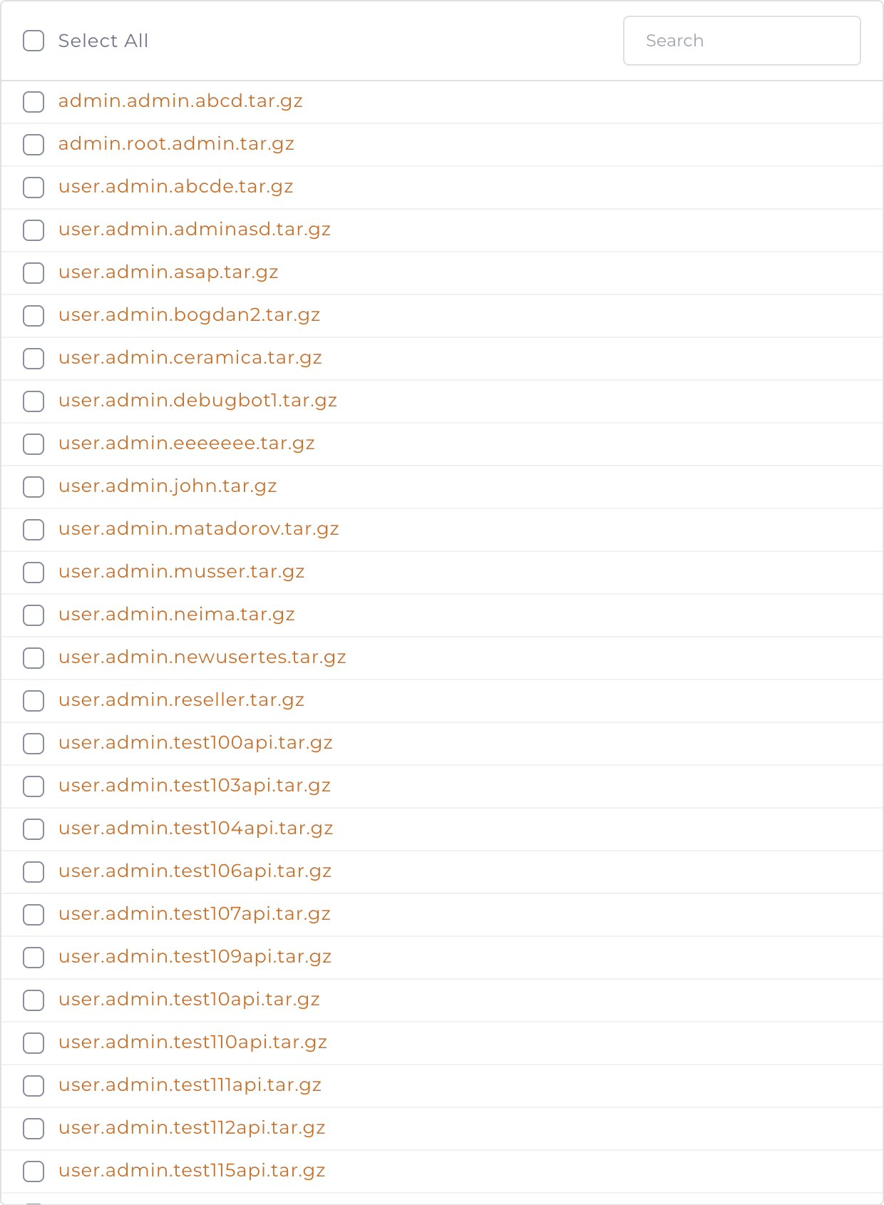 Improved file selection